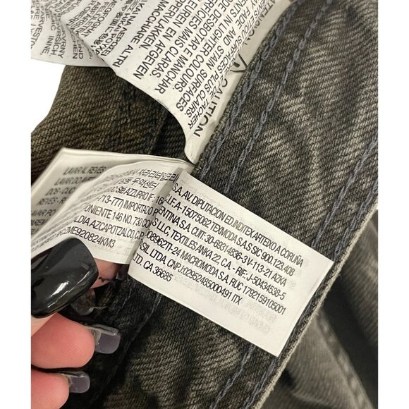 Zara Mens Baggy Jeans EU 44 US 34 Gray Faded Cotton Lyocell Blend 6045/401 NWT - Picture 13 of 16